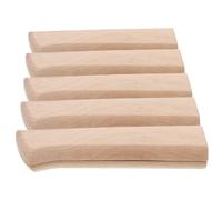 HEALSOPTHY 5 Paia Impugnatura in Legno Massiccio Ricambio Del Coltello Sostituzione Della in Legno Per Cutter Impugnatura Faggio