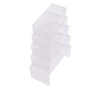 HEALSOPTHY 5 pezzi Espositore Acrilico U Shape Trasparente per Scarpe Set per Vetrine e Uffici per Supermercati e Home Decor