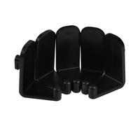 HEALSOPTHY 5 pezzi Ganci per Pannelli Forati Neri Regolabili da Mini Ganci Singoli per Organizzazione Chiavi Cappelli e Borse Facili da Installare per Cucina e Parete