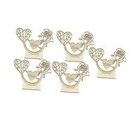 HEALSOPTHY 5 Pezzi Piccoli Ornamenti in Legno The Office uffizi Decorazione per la Festa della con bomboniere per la Festa della Ornamenti per la Festa della di Legno Khaki