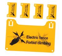 HEALSOPTHY 5 pezzi Pz Segnali Di Avvertimento Per Recinzione Elettrica In Plastica Alta Tensione Per Scuole Industrie E Fattorie Pannelli Sicurezza Visibili Per Prevenzione Incidenti