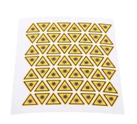 HEALSOPTHY 50 Pezzi Adesivo di Avvertimento Triangolare Giallo in Pvc Segnale di Sicurezza per Comunicare Pericoli e Promuovere la Sicurezza in Ambienti Industriali