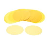 HEALSOPTHY 50 Pezzi Filtri Gel per Illuminazione D’atmosfera, Pellicola Correttiva Trasparente Giallo Limone da 70mm, Gel Colorati Resistenti per Luci LED e Fotografia, per Uso