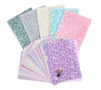 HEALSOPTHY 6 Set Carta Decorativa Vintage per Scrapbook Textured per Diario e Collage Carta Artigianale per Biglietti e Album Superficie Liscia e Facile da Modellare Adatta Progetti Creativi