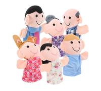 HEALSOPTHY 6pezzi Burattini Da Mano Per Ragazzo Set Per Famiglie Realizzati in Morbido Per Spettacoli Teatrali Giochi Ruolo e Narrazioni
