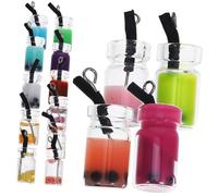 HEALSOPTHY 72 Pezzi Ciondoli Forma di Bicchiere Drink Cup Charms Leggeri per Gioielli Fai da Te Orecchini Bracciali Collane Accessori Creativi