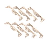 HEALSOPTHY 8 Miniature Chinese Style Wooden Dollhouse Screen Divider Unfinished Diy Architectural Model For Dollhouse Living Room Decoration And Creative Play
