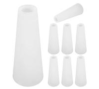HEALSOPTHY 8 Pezzi Tubi avvolgitori in Lana per Maglieria Accessori di Tessitura di Filo per l'erogazione di Bobina di Filo di plastica PVC White