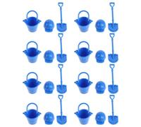 HEALSOPTHY 8 Set Kit di Ingegneria Antincendio in Plastica Blu Educativo per Paesaggi e Casa Elmetto, Secchio e Attrezzi per Stimolare L'immaginazione e Hobbisti