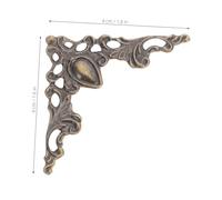 HEALSOPTHY 80 Pezzi Protezioni Angoli Libri in Ferro Vintage Angolari Decorativi Resistenti per Album Scatole Gioielli Fotoricordi e Cartelle Protezione Angolari Antiurto Facile da Installare