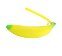 HEALSOPTHY Astuccio in Silicone a Forma di Banana Giallo Capacità Moderata per Scuola e Ufficio, Porta Chiavi Pratico e Attraente per Ragazzi e Ragazze