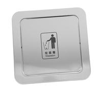 HEALSOPTHY Bidone Incasso in Acciaio Sportello Ribaltabile per Cucina e Lavello Bagno Copertura Resistente e Facile da Pulire Design per Uso Multifunzionale
