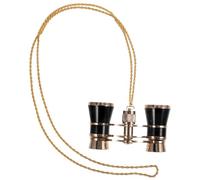 HEALSOPTHY Binocolo Mini da Teatro Leggero in Ferro Nero con Catena Decorativa, per Concerti e Attività All'aperto come Pesca e Montagna