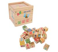 HEALSOPTHY Blocchi di Legno ABC e Numeri per Giocattolo Educativo Montessori Impilabili per Apprendimento Alfabeto e Numeri Sicuro e Creativo per età Prescolare