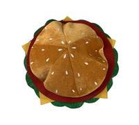 HEALSOPTHY Cappello Decorativo per Hamburger Non Tessuto Copricapo Leggero e Compatto per Feste Carnevale e Spettacoli Accessorio Costume da Fast Food per Adulti