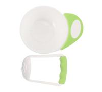 HEALSOPTHY Ciotola per Schiacciapappe per Base Antiscivolo Portatile e Facile Utensile per Macinare Viaggi e Uso