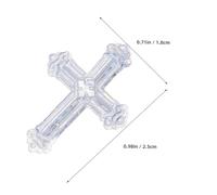 HEALSOPTHY Confetti Battesimo Forma di Croce Argento Glitterati per Comunione Matrimonio e Festa Decorazione Tavolo Religiosa Brillante e Facile da Spargere