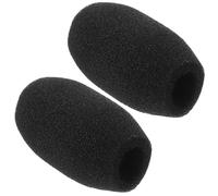 HEALSOPTHY Coperture Antivento per Microfono a Bavero in Spugna Morbida, Set da 2 Pezzi 48x22x12mm, Tappi per Microfono Riduzione Rumore per Riunioni, Conferenze e Lezioni