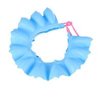 HEALSOPTHY Cuffia per Regolabile Silicone Alimentare Cappello Protettivo per Orecchie e Occhi Visiera Shampoo Antigoccia Blu per Ragazzo