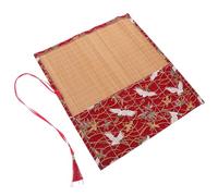 HEALSOPTHY Custodia Arrotolabile in Cotone per Uncinetti e Ferri da Maglia Organizer Multifunzione Resistente e Salvaspazio per Kit da Cucito per Lavori a Maglia e Artigianato Creativo