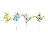 HEALSOPTHY Decorazioni Ramo Artificiale Uova di Pasqua Finte 4 Pezzi Colorate per Feste Pasquali e Scene Fotografiche, Decorazione Fai da Te per Giardino e Matrimoni