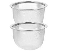 HEALSOPTHY Filtro per Tè Colino per Tè 2 Pezzi in Acciaio Inossidabile Rete Fine, Infusore per Tisane e Foglie Sciolte Riutilizzabile e Resistente in Argento