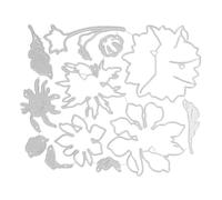 HEALSOPTHY Fustella in Metallo a Forma di Fiore per Scrapbooking, Stampi per Goffratura Decorativa e Fustelle per Taglio della Carta, Accessori per Artigianato Fai da Te e Album Creativi