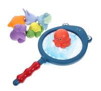HEALSOPTHY Giocattoli da Bagno per Rete da Pesca Animali Cartoon Termocromici Cambia Colore per Bagnetto e Giochi in Piscina Leggeri e Facili da Trasportare per Ragazzi e Ragazze