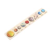 HEALSOPTHY Giocattoli Puzzle Planetari in Legno per Bambini 3-5 Anni, Tavola di Abbinamento Cognitiva e attività di Apprendimento Prescolare, Gioco Educativo Creativo per Sviluppo Cognitivo e Manuale