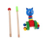 HEALSOPTHY Giocattolo Camminatore per Legno con Design Animali Cartoon Supporto per Apprendimento e Gioco Multifunzionale Maniglia Antiscivolo e Ruote Morbide per Ragazzo Ragazza