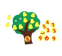 HEALSOPTHY Giocattolo Didattico Albero di Frutta in Non Gioco di Numerico Decorazione Te per Ragazzo Ragazza della Scuola Dell'infanzia
