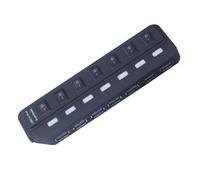 HEALSOPTHY Hub USB Porte Supporto Dati Splitter USB Design Compatto e Protezione da Sovraccarico per Trasporto e Utilizzo Quotidiano