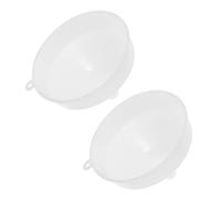 HEALSOPTHY Imbuto da Cucina Bianco in Plastica 2 Pezzi Bocca Larga e Beccuccio da 3cm, Soluzione Efficiente per Invasare e Prevenire Fuoriuscite, per Cucina e Conserve