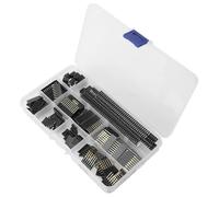 HEALSOPTHY Kit Connettori per Pin Ic 254 MM 122 Pezzi Prese Singole e Doppie Saldabili Assortimento per Assemblaggio Circuiti Elettronici Scatola Porta Componenti Uso Professionale e