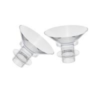 HEALSOPTHY Kit di inserti flangiati per tiralatte per pompe elettriche indossabili, inserti a flangia piccola in silicone, dimensioni 13 mm, accessori per madri che allattano, set da 2 pezzi