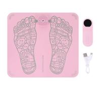 HEALSOPTHY Massaggiatore Elettrico per Piedi Ricarica Usb, Cuscino Massaggiante Plantare in Abs e Pu, Leggero 6 Tecniche di Manipolazione per Rilassamento Muscolare