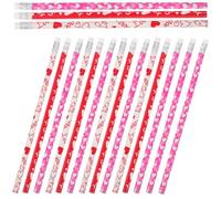 HEALSOPTHY Matite Hb Facile e Uniforme da Temperare Motivo a Cuore, 100 Pezzi per Studenti in Legno di Pioppo Stili multipli per Disegnare e Scrivere Quotidianamente Stili multipli