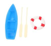 HEALSOPTHY Mini Pagaia e Salvagente Decorazione Da Spiaggia in Miniatura Accessori Per Micro Paesaggi Materiale Da Te Decorativo