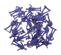 HEALSOPTHY Modelli di Polizia in Miniatura 50 Pezzi, Figure Realistiche in Plastica Resistente per Decorazioni da Tavolo e Giardino, Giocattoli Educativi, Collezioni e Micro Paesaggi