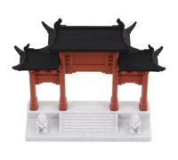HEALSOPTHY Modello Miniatura Porta Architettonica Cinese per Bonsai e Acquario Decorazione Micro Paesaggistica con Dettagli Storici Facile da Assemblare per Giardini Antichi e Rockery