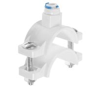 HEALSOPTHY Morsetto Facile da Installare Bianco per Scarico in Pom con Connessione Rapida 1/4 Pollice, Clip Resistente senza Stili multipli per Sistemi di Depurazione Acqua Stili multipli