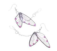 HEALSOPTHY Orecchini Pendenti Forma di Farfalla Strass Design Elegante per Donna Leggeri e Comodi per Feste e Cosplay Decorazione di Farfalla Cristalli Colore Verde Menta Accessori