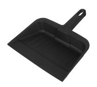 HEALSOPTHY Pala di Plastica Nera Grande Capacità Spazzola per Rifiuti con Manico Ergonomico per Casa Cucina Giardino Pala Resistente e Facile da Pulire per Uso Domestico e Industriale