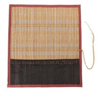 HEALSOPTHY Pencil Roll Bag Marrone per Art Students, Calligraphy Brush Wrap