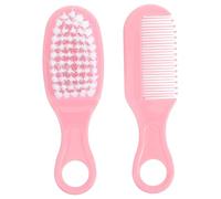 HEALSOPTHY Pettine e Ragazzo Rosa Kit con Circolari Antistatici Stimolare Circolazione e Sviluppo Cerebrale