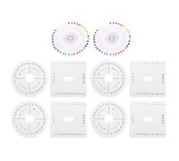 HEALSOPTHY Piastra Intreccio Schiuma con Perni Posizionatori Quadrata e Tappetino Artigianale Resistente per Creazione Braccialetti macramè e Tessitura Multifunzione