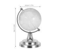 HEALSOPTHY Piccola Mappa Del Mondo Sfera Trasparente Globo In Miniatura Trasparente Globo Del Mondo Sfere Decorazione