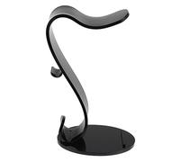 HEALSOPTHY Porta Cuffie Scrivania Acrilico Nero Supporto Auricolari Over Ear Stand Multifunzionale Reggi Headset per Facile Montaggio Elegante