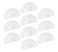 HEALSOPTHY Porta Tovaglioli Fan Design in Plastica, 10 Pezzi Stabile e Durevole per Tavolo da Cena e Riunioni