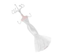 HEALSOPTHY Portagioie Portagioielli per Abito da Sera Espositore per Gioielli Manichino Bianco Compatto Porta Anelli Organizer per Ragazze e Sposa Uso Casa e Negozio